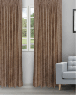 Only - Coffee/Gold Ripple Fold Drapes