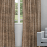 Oreo - Coffee/ Gold Ripple Fold Drapes