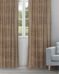Oreo - Coffee/ Gold Ripple Fold Drapes