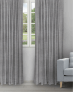 Oreo - Dark Gray Ripple Fold Drapes