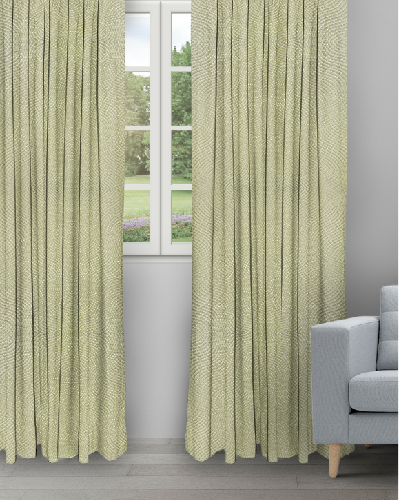 Orlando - Olive Orlando - Olive Ripple Fold Drapes - Image 1