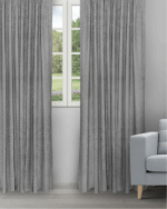 Orlando - Slate Ripple Fold Drapes