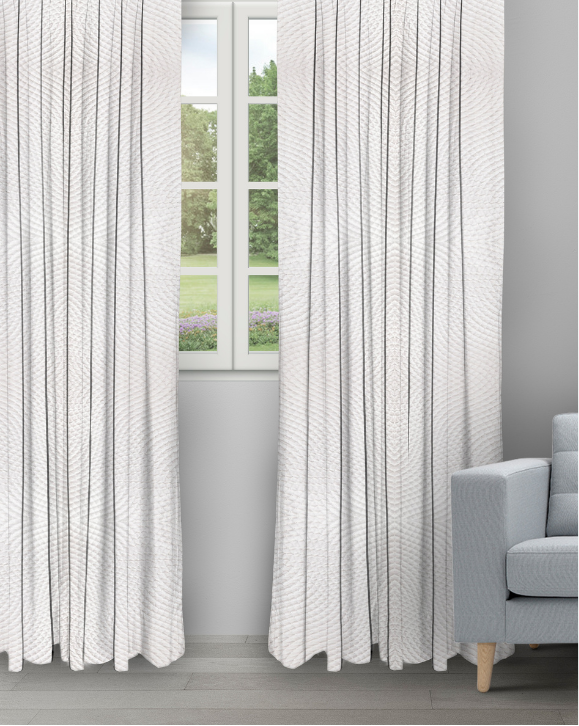 Orlando - White Orlando - White Ripple Fold Drapes - Image 1