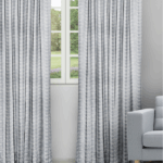 Pyramid - Dusky Blue Ripple Fold Drapes