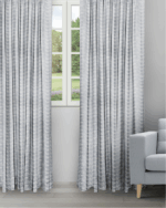 Pyramid - Dusky Blue Ripple Fold Drapes