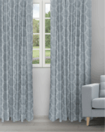 Quinlan - Antique Blue Ripple Fold Drapes