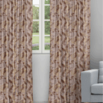 Safari Birds - Brass Ripple Fold Drapes