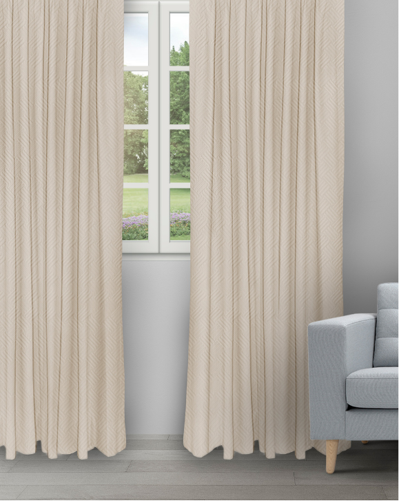 Sand Bubble - Dune Sand Bubble - Dune Ripple Fold Drapes - Image 1
