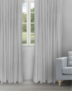 Sand Bubble - Light Gray Ripple Fold Drapes