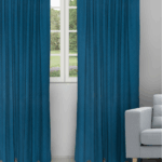 Sand Bubble - Navy Ripple Fold Drapes
