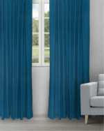 Sand Bubble - Navy Ripple Fold Drapes