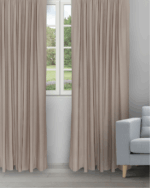Sand Bubble - Taupe Ripple Fold Drapes