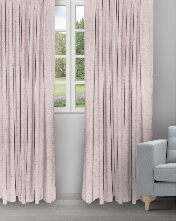 Sand Texture - Blush Sand Texture - Blush Ripple Fold Drapes - Image 1