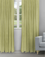 Sand Texture - Olive Green Ripple Fold Drapes
