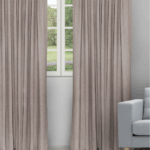 Sand Texture - Taupe Ripple Fold Drapes