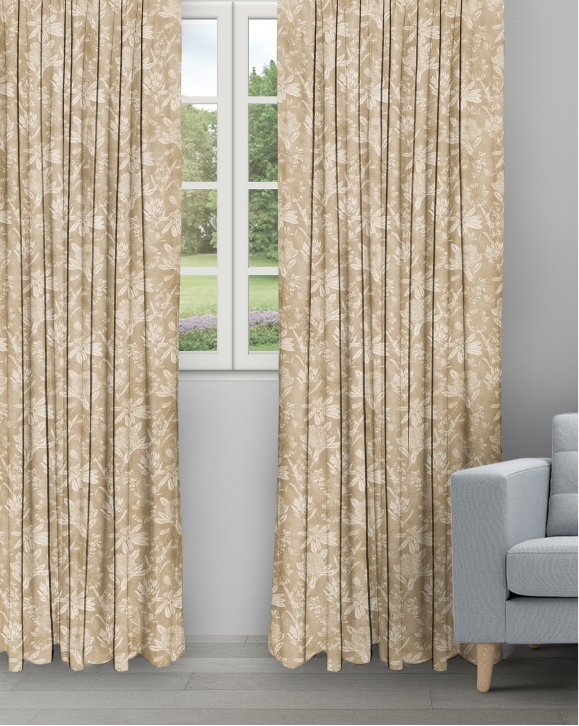 Serena Drapes - Butterscotch Florist - Butterscotch Ripple Fold Drapes - Image 1