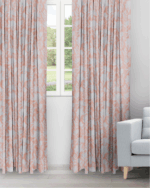 Florist - Coral Ripple Fold Drapes