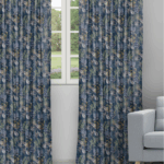 Serene Drapes - Teal Blue Ripple Fold Drapes