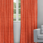 Somera - Tangerine Ripple Fold Drapes