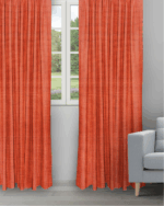 Somera - Tangerine Ripple Fold Drapes