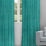 Somera - Teal Blue Ripple Fold Drapes