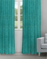 Somera - Teal Blue Ripple Fold Drapes
