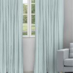Sprint - Aqua Blue Ripple Fold Drapes