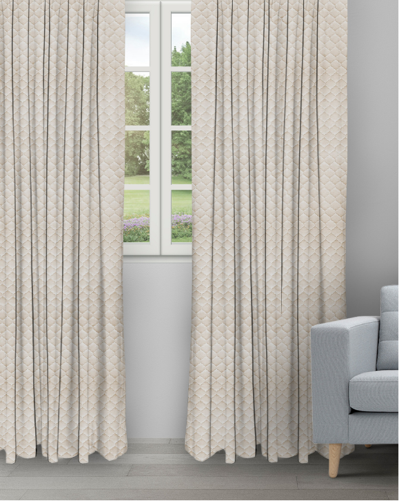Sprint - Beige Sprint - Beige Ripple Fold Drapes - Image 1