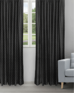 Sprint - Black Ripple Fold Drapes