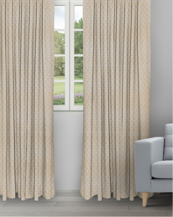 Sprint - Gold Sprint - Gold Ripple Fold Drapes - Image 1
