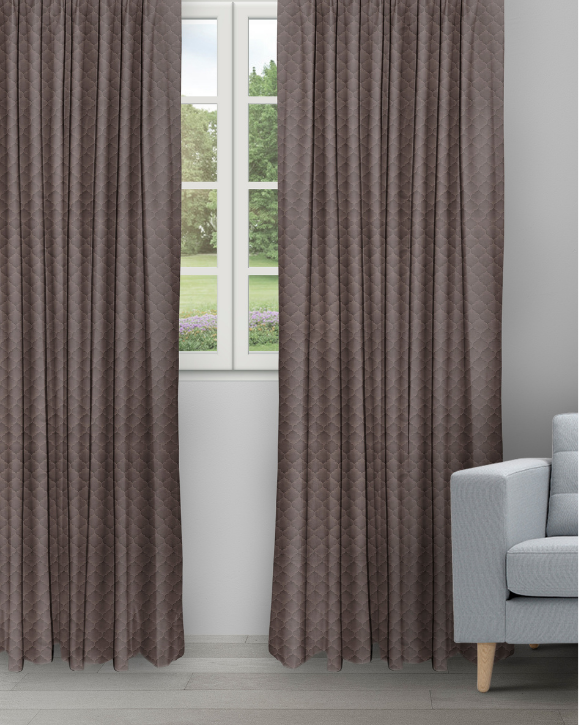 Sprint - Mocha Sprint - Mocha Ripple Fold Drapes - Image 1