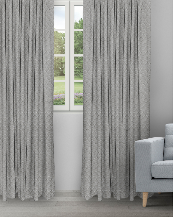Sprint - Slate Sprint - Slate Ripple Fold Drapes - Image 1