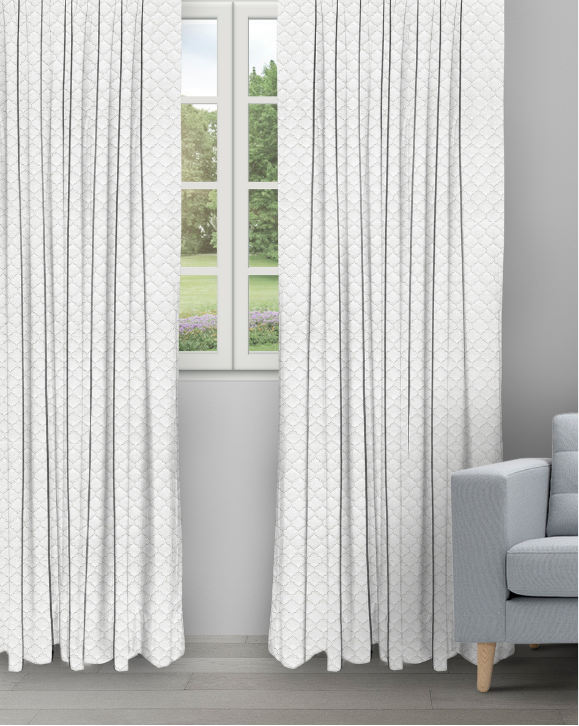 Sprint - Snow White Sprint - Snow White Ripple Fold Drapes - Image 1