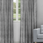 Textured Ambro - Ash Gray Ripple Fold Drapes