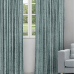 Textured Ambro - Deep Sea Ripple Fold Drapes