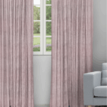 Textured Ambro - Blush Ripple Fold Drapes