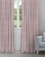 Textured Ambro - Blush Ripple Fold Drapes