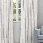 Textured Ambro - Dove Ripple Fold Drapes