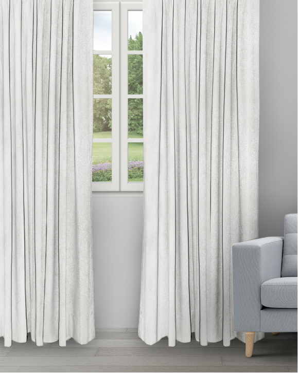 Textured Ambro - Dove Textured Ambro - Dove Ripple Fold Drapes - Image 1