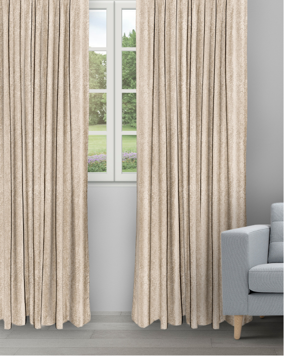 Textured Ambro - Oyester Textured Ambro - Oyster Ripple Fold Drapes - Image 1