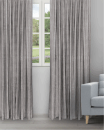Textured Ambro - Taupe Ripple Fold Drapes