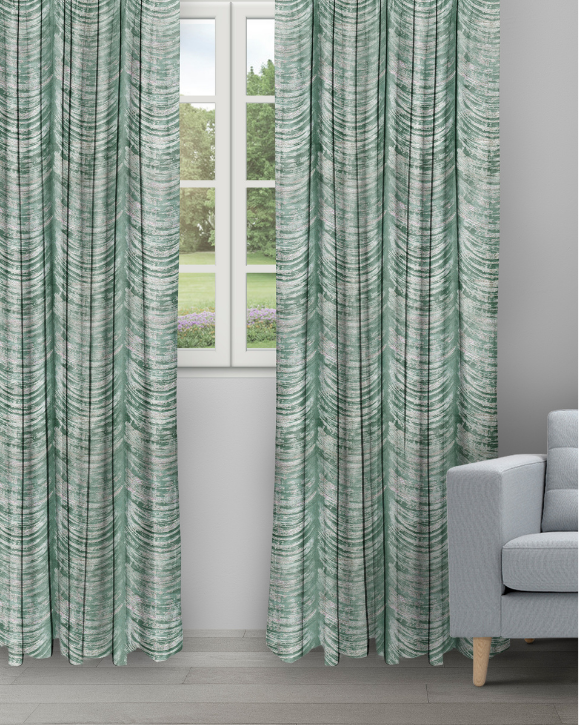 The Shining Wave - Spa The Shining Wave - Spa Ripple Fold Drapes - Image 1