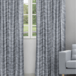 The Shining Wave - Zinc Ripple Fold Drapes