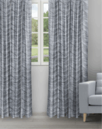 The Shining Wave - Zinc Ripple Fold Drapes