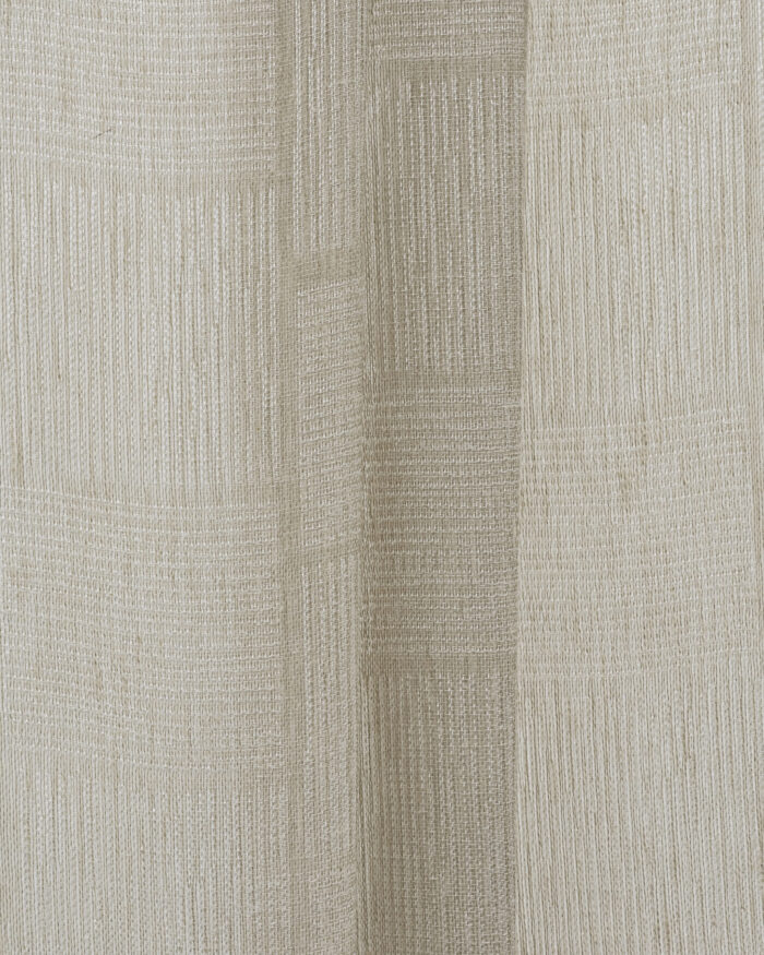 Buffalo Striped Semi Sheer Curtains - Sand - Image 2