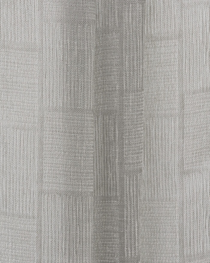 Buffalo Striped Sheer Ripple Fold Curtains- Gray - Image 2