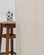 Buffalo Striped Semi Sheer Curtains - Oatmeal