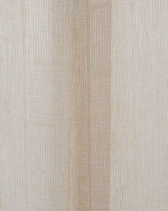 Buffalo Striped Semi Sheer Curtains - Oatmeal - Image 2