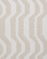 Cosmo Striped Semi Sheer Ripple Fold Curtains- Beige - Image 3