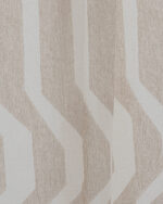 Cosmo Striped Semi Sheer Ripple Fold Curtains - Sand - Image 2